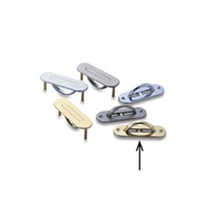 Flush Door Handle - 90×28×34mm - Brass,